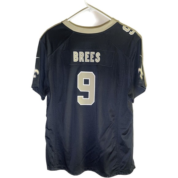 Nike Tops - NEW ORLEANS SAINTS NIKE JERSEY DREW BREES #9 WOMENS BLACK SIZE XXL